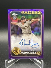 2024 Topps Chrome #RA-NH - Nick Hernandez - Rookie Auto - Purple Refractor #/250