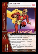 VS System: Hyperion, Mark Milton - Foil [Played] Marvel The Avengers TCG CCG Cla