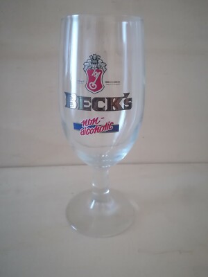 BECK'S NON ALCOHOLIC BEER BEER BEER BEER MUG VINTAGE Glass Glass 