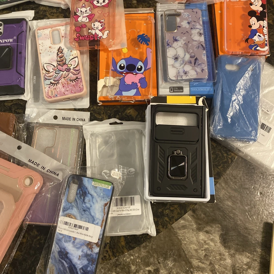 Lot of 50 phone cases Samsung, Pixel & various models/brands- new in packaging - Image 2 of 4