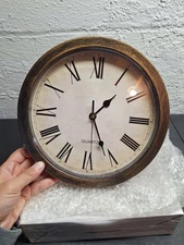 NEW Storage Wall Clock Indoor Use With Secret Hidden Compartment Sangtai 5168