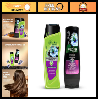 Blackseed Shampoo & Conditioner Set 400ml | Repairs Damaged Hair, Controls Frizz