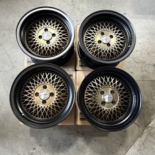 Used 15x8 Avid1 Av18 4x100 25 73.1 Bronze Black Lip Wheels Set4