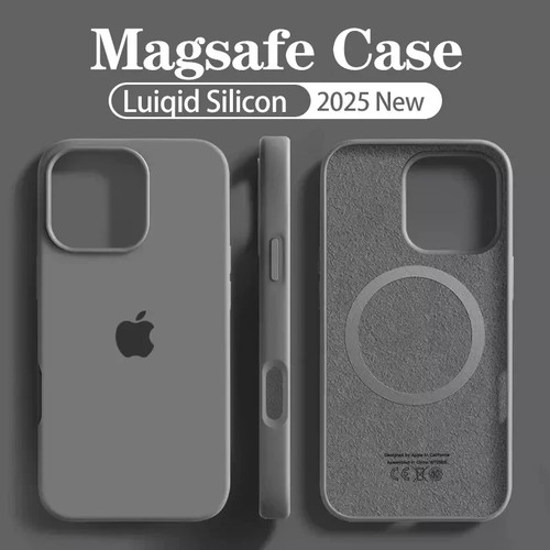 Silicone Liquide Original pour Apple Magsafe iPhone 16 15 14 13 12 Pro Max Plus - Photo 13 sur 13