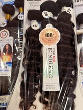 Bobbi Boss Human Hair Deep Wave Weft Extensions Dark Brown 3PC 18" 20" 22"