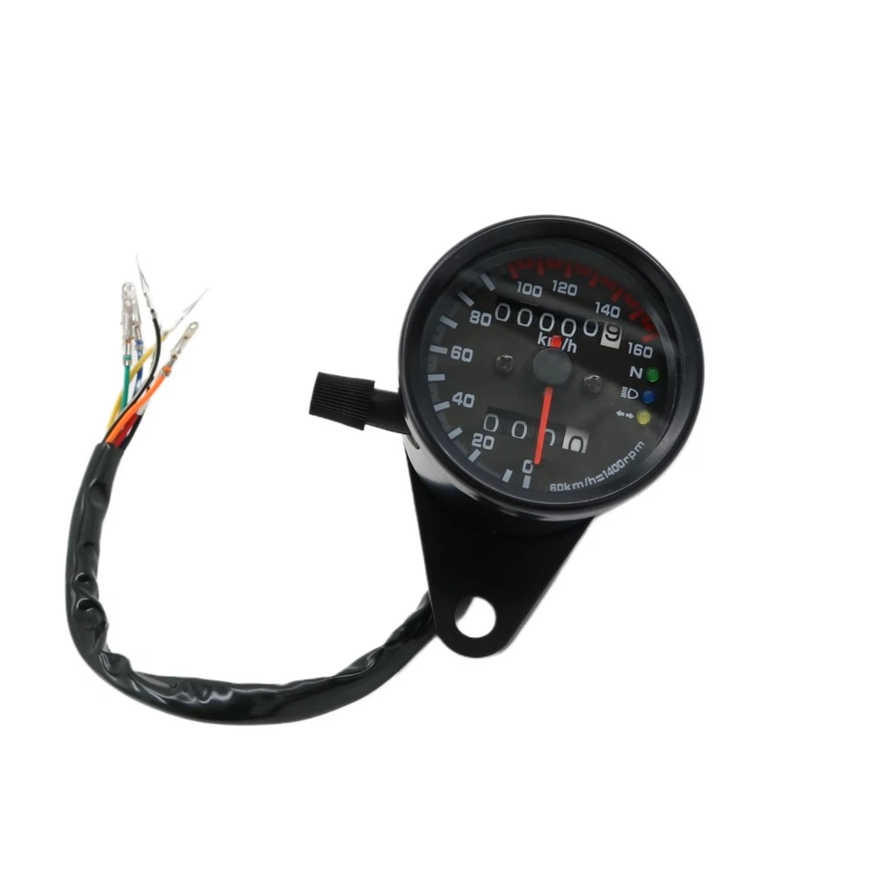 LED Backlight Dual Odometer KMH Speedometer Gauge For Honda Aprilia - Image 4 of 4