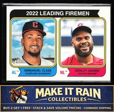 2022 Leading Firemen (Emmanuel Clase / Kenley Jansen) 2023 Topps Heritage #208