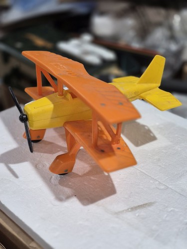 1983 TONKA Fall Guy Stunt Plane Airplane Aircraft Batt Operated Handle w/trigger - Picture 1 of 13