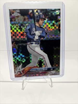 2018 Topps Chrome X-Fractor Freddie Freeman #23 Braves Dodgers