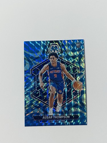 Ausar Thompson Rookie 2023-24 Panini Mosaic Blue Reactive Prizm Detroit Pistons