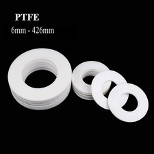 PTFE Flat Washers Sealing Gasket Shim ID 6mm-426mm High Temp / Oil Resistance