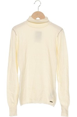 GUESS Pullover Damen Strickpullover Strick Oberteil Gr. EU 36 Cremeweiß #2o3b7u8