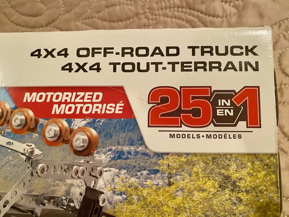 Meccano by Erector 4x4 Off-Road Motorized Truck STEM Building Set - New & Sealed - Image 3 of 4