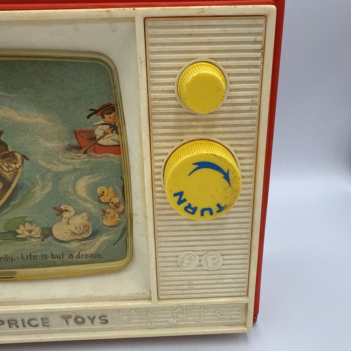Vintage Fisher Price Two Tune TV Music Box 1966 - Works | eBay