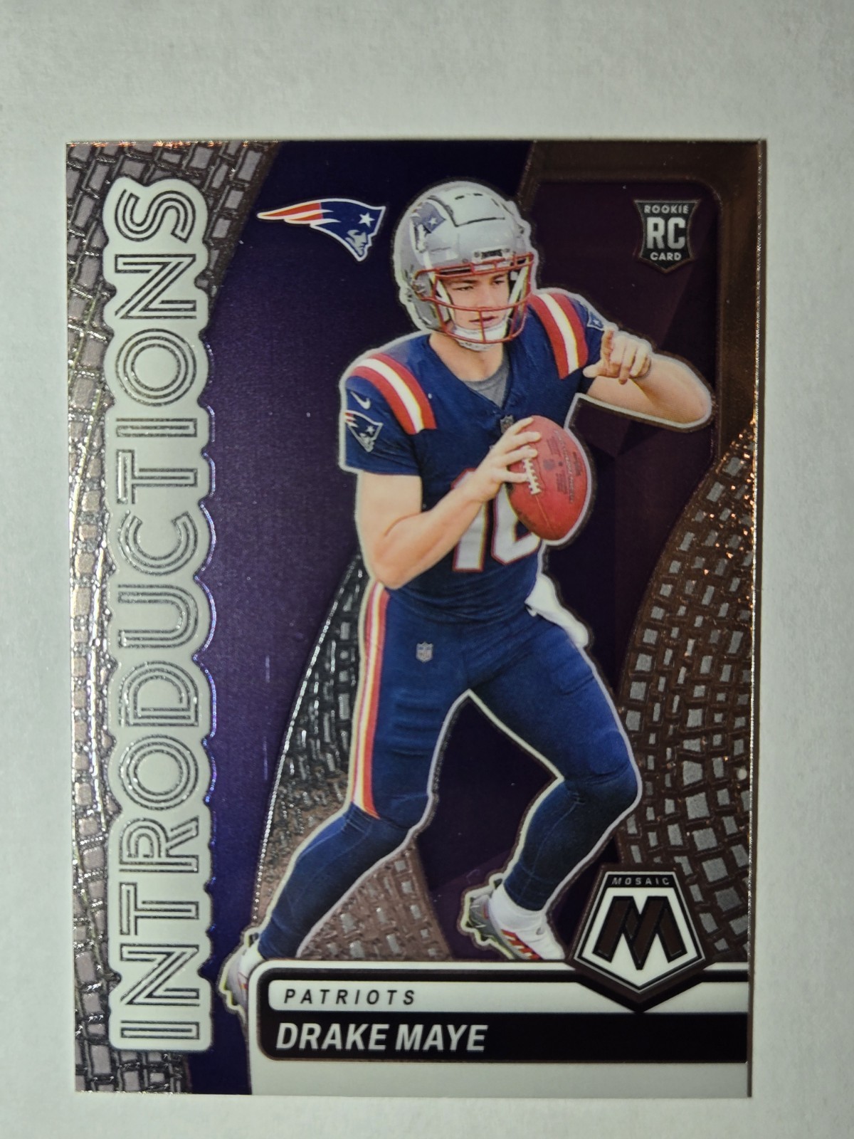 2024 Panini Mosaic - Introductions Drake Maye #1 Rookie Patriots North Carolina