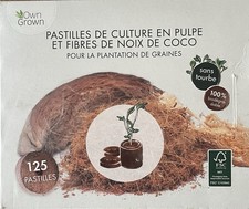 Anzuchterde Kokos Quelltabletten mit Nährstoffen: 125 Premium Quelltabs