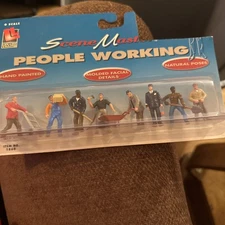 Life-Like Trains Scene Master PEOPLE WORKING 8-Piece Set #1860 Model Accessory