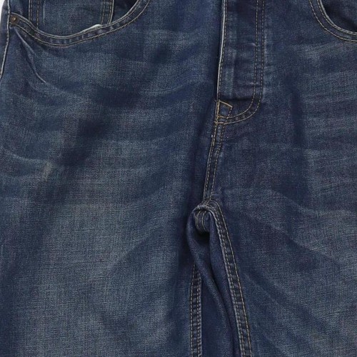 Pantalones de mezclilla rectos azules Peacocks para hombre, talla 34, lavado medio - Imagen 10 de 12