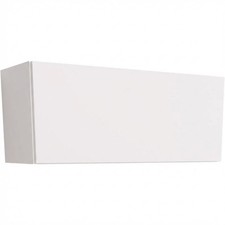 Kitchen 900mm Bridge Cabinet With Plain Slab Matt White Doors Fully Assembled