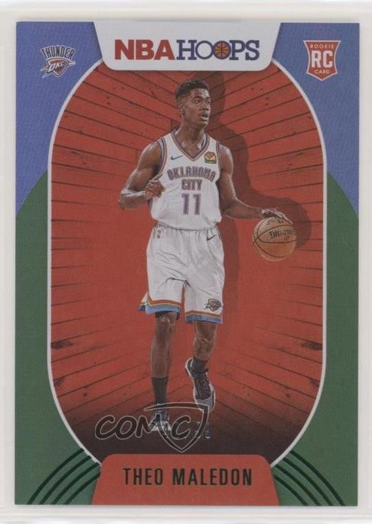 2020-21 Panini NBA Hoops Green /99 Theo Maledon #230 9hx