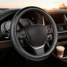 Lenkradbezug Echt Leder SCHWARZ 36cm Lenkradh&uuml;lle f&uuml;r Mercedes B-Klasse ab 2005