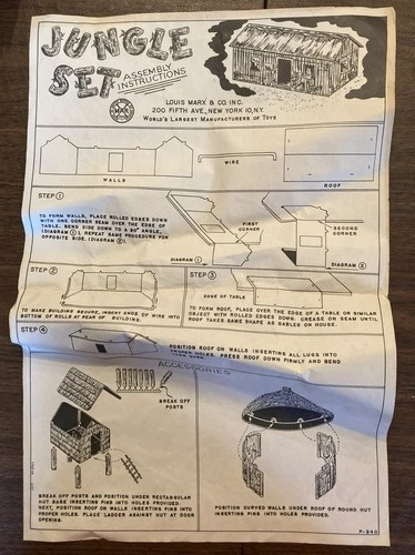 Marx "Jungle Set" - Partial Set - Vintage 1950s