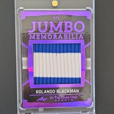 Leaf 2025 In The Game Used Sports Jumbo Memorabilia Rolando Blackman JM-31 5/5