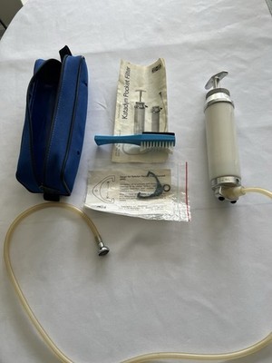 KATADYN Pocket Water Filter Original Swiss Made White with Case and Accessories
