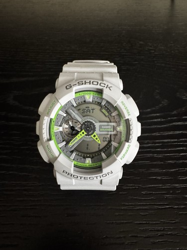 Casio G-Shock 5146 GA-110TS Matte Grey/Green Wristwatch