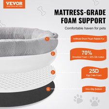 Human Dog Bed, 72" x48"x10" Human Dog Bed for Adult, Light Grey