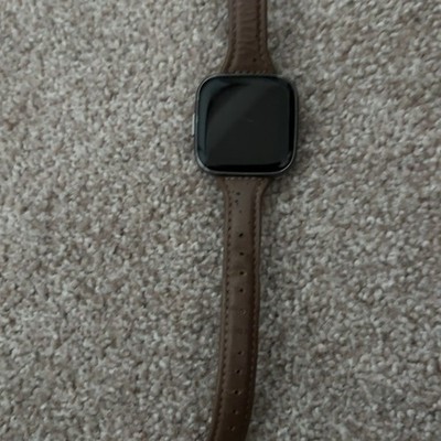 READ DESCRIPTION Fitbit Versa 2 Smart Watch Fitness Tracker - Black W/ Brown I