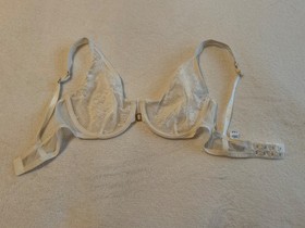 La Perla White, Underwire Bra Size 3B, Floral Lace, Luxury Lingerie