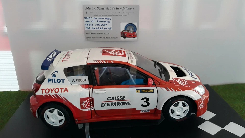 TOYOTA COROLLA TROPHEE ANDROS 2006 PROST 1/18 SOLIDO 83001 voiture miniature col - Photo 2/4