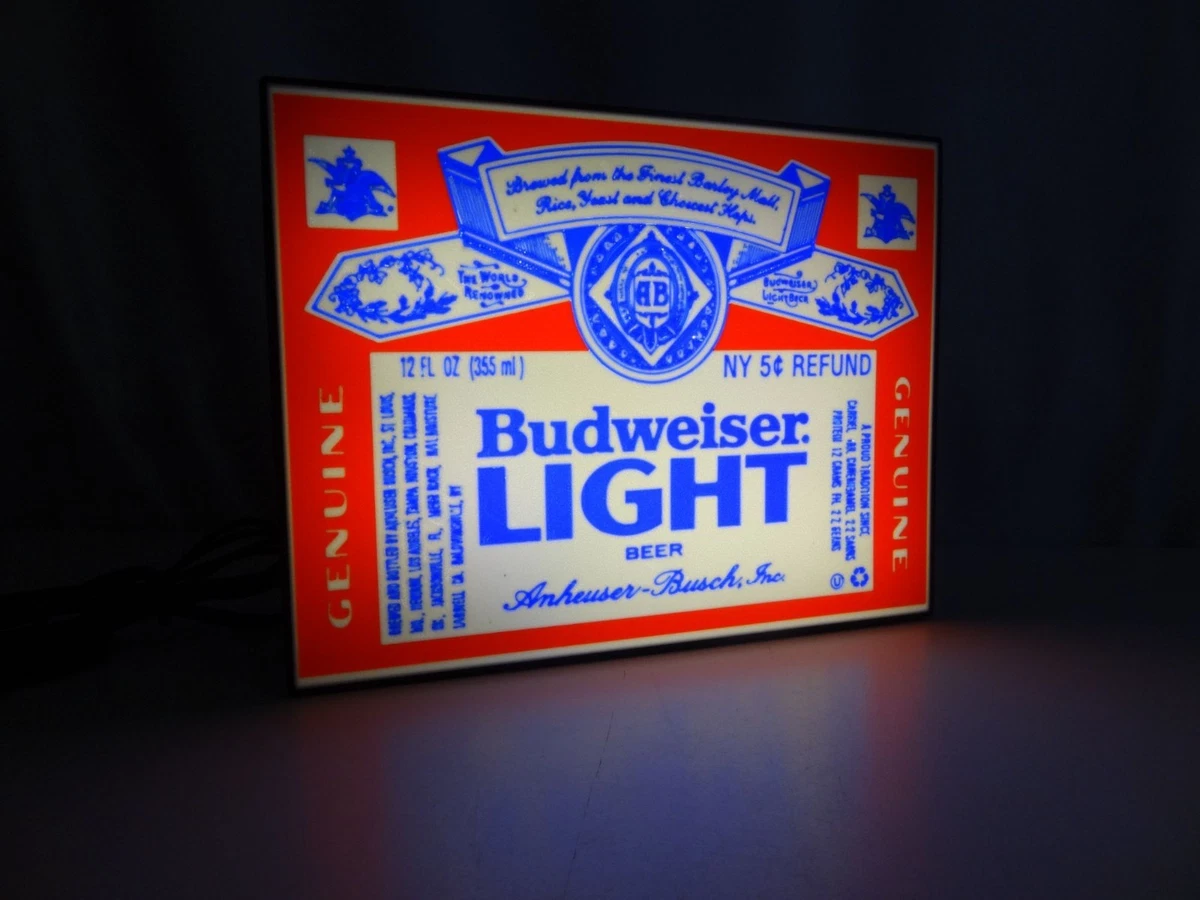 Budweiser Red Light In Collectible Budweiser Signs & Tins for sale