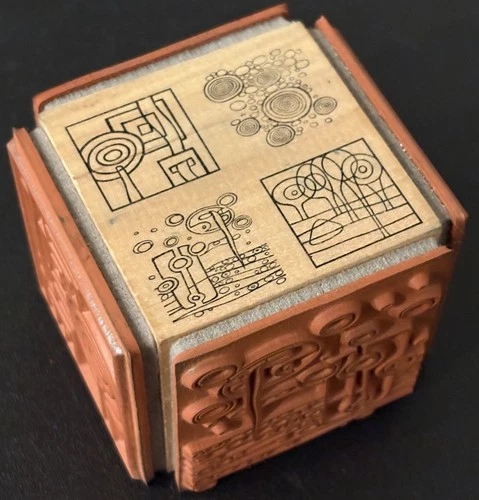 Judikins Soul Surreal Rubber Stamp Cube HTF