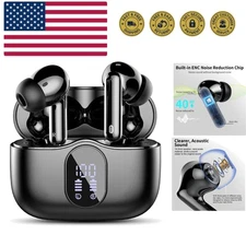 Wireless Earbuds, Bluetooth 5.4 Headphones Bass Stereo, Ear Buds with Noise C...