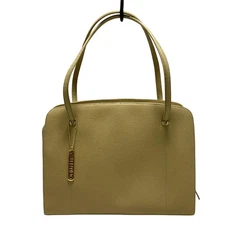 Auth VALENTINO - Beige Leather Shoulder Bag