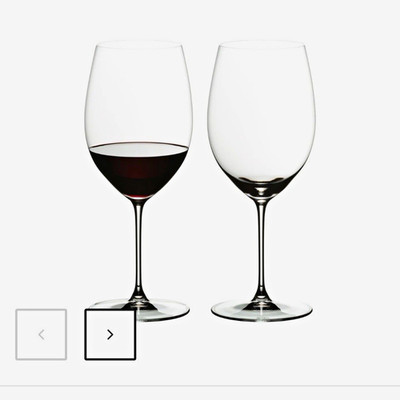 RIEDEL Veritas Cabernet/Merlot Stemmed Wine Glasses Set of 2 Clear