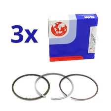 3x Piston Ring Set for Nissan Renault Dacia Smart 0.9 - 1.2 TCe | 793825-50-1 | 1