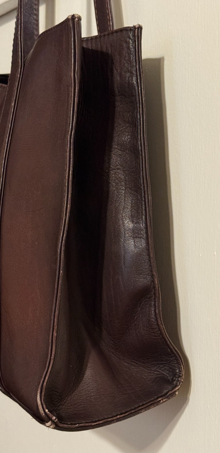 LATICO Leather Brown Structured Double Handled Sh… - image 13