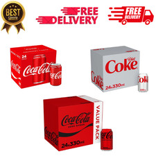 Coca-Cola Original Taste 24 x 330ml Cans Free SHIPPING