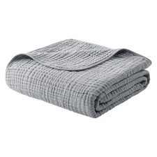 Muslin Blanket 100 Organic Cotton Throw Large 50" x 60" for Bed Couch Summer...