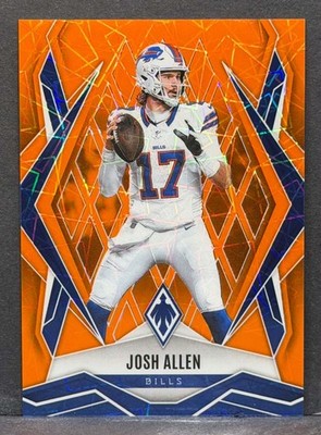 2025 Panini Phoenix - Josh Allen #129 Orange Lazer - Jersey Number Match #17/35