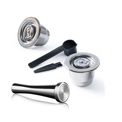 Stainless Steel N espresso Reusable Pods Fit For Nes presso OriginalLine, Met...