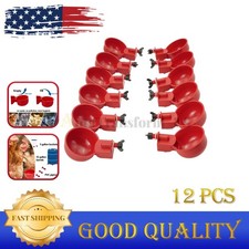 12 PCS Automatic Watering Cups Poultry Drinker Waterer Chicken Duck Quail Hen