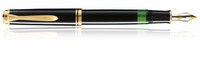 Pelikan M800 Souveran Black & Gold Fountain Pen Medium Pt In Box 995571 Pelikan M800 Souveran Black & Gold Fountain Pen Medium Pt In Box 995571