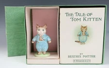 Rare Vintage Beswick Beatrix Potter Tom Kitten Figurine & Book Set Original Box