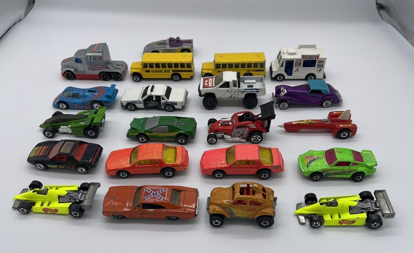 Vintage Hot Wheels Lot of 21 Cars from the 1980's! Estate Sale!
