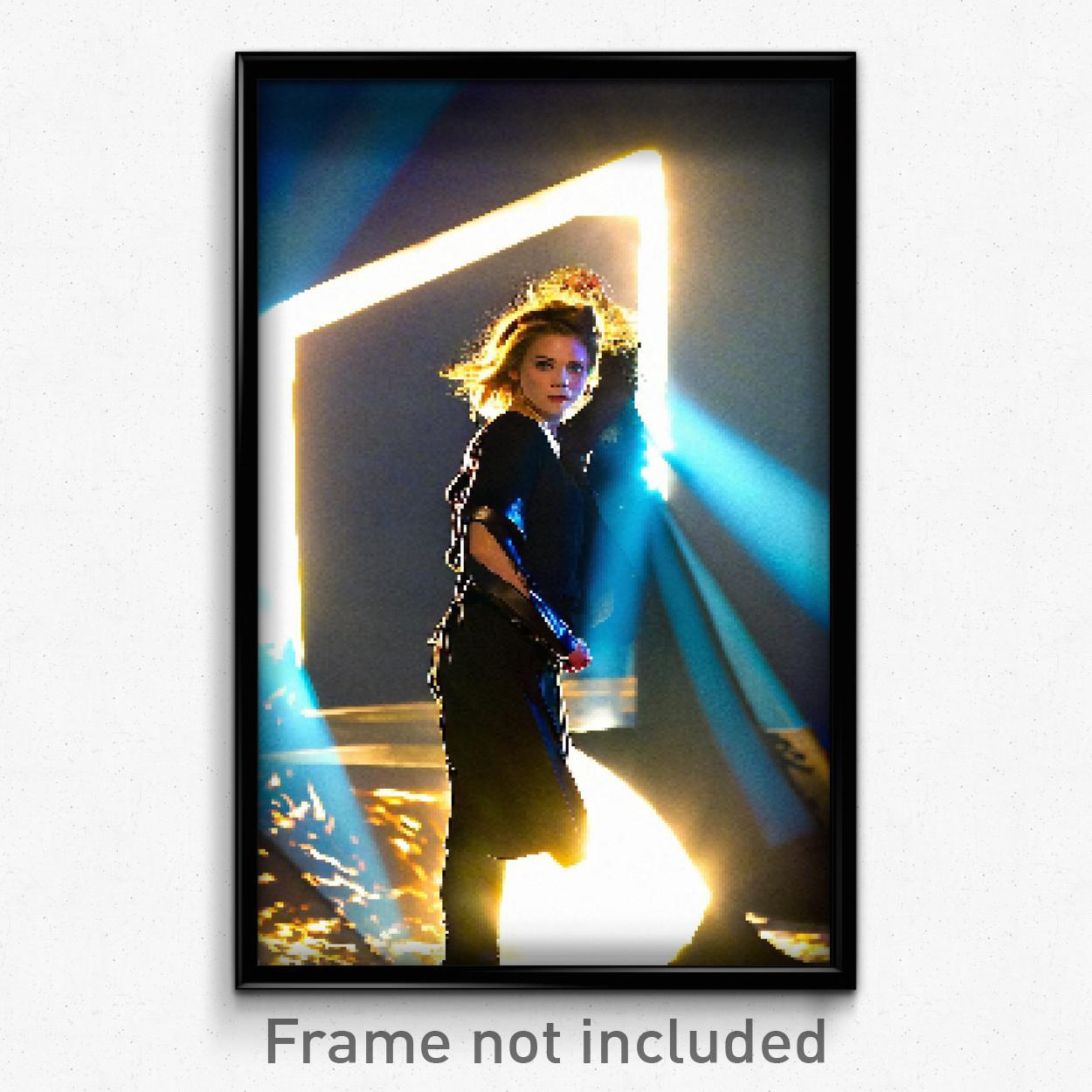 8-Bit Psychedelic Pixel Art Dump Poster - Trippy Gamer Print