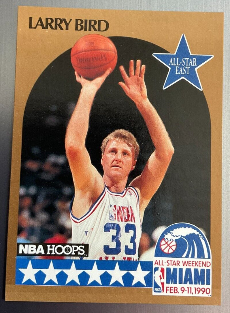 1990-91 Hoops All-Star #2 Larry Bird Boston Celtics